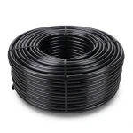 High Density Polyethylene Coil Pipe Pressure 10 Bar PE 100 Outer Diameter 125 mm Black