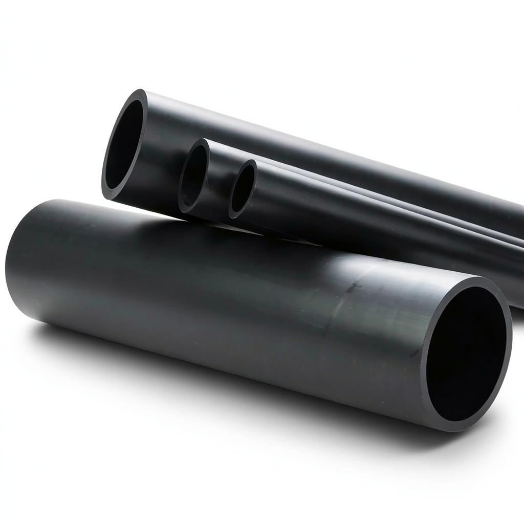 انابيب HDPE ضغط 10 بار PE 100 قطر 140 مم سمك 8.3 مم اسود