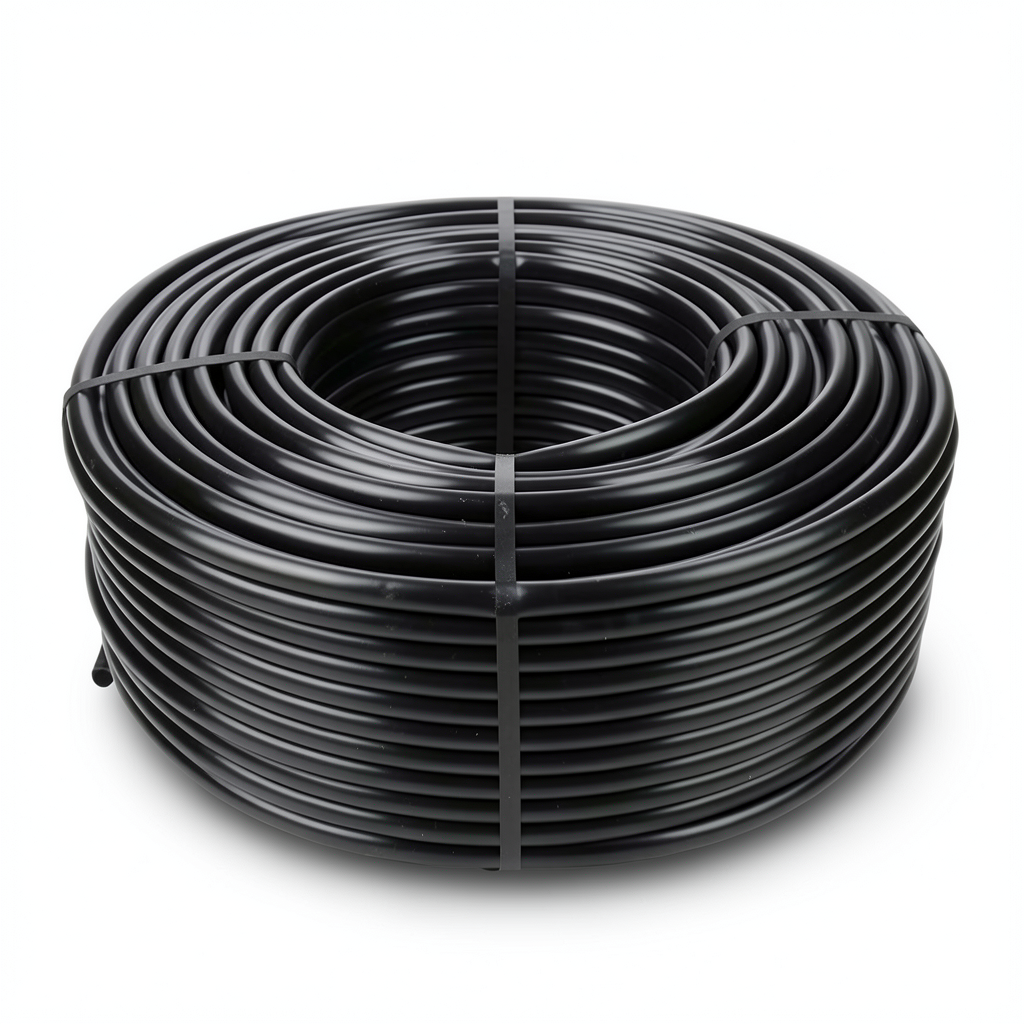 HDPE Coil Pipe Pressure 20 Bar PE 100 Size 125 mm SDR 9 Thickness 14 mm Black