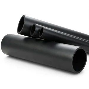 مواسير HDPE ضغط اسمي 20 بار PE 100، قطر خارجي 160 ملم SDR 9، سمك 17.9 مم لون أسود