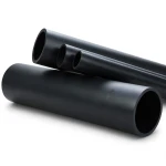انابيب HDPE ضغط اسمي 20 بار PE 100 قطر خارجي 200 مم SDR 9 سمك 22.4 مم لون اسود