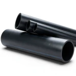 أنابيب HDPE ضغط اسمي 20 بار PE 100 قطر خارجي 450 مم SDR 9 أسود