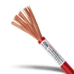 Flexible Copper Electrical Wire 6mm 450/750V 100m Red Color | Riyadh Cables Group
