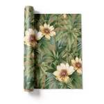 American Wallpaper Floral Design 10 m x 0.53 m, Green, Model ht70205