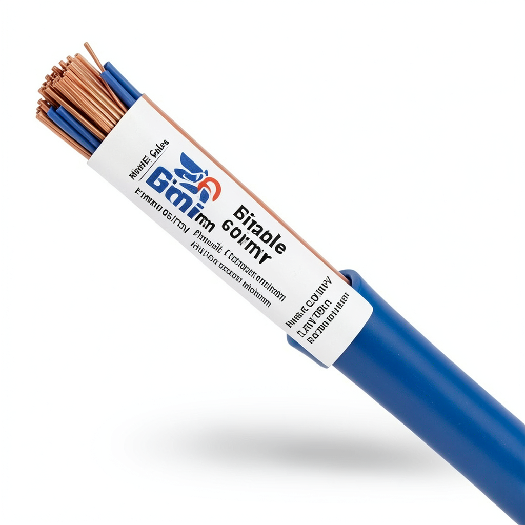 لفة سلك مفرد نحاس شعر 6 ملم 450/750 فولت عزل PVC أزرق | مجموعة كابلات الرياض