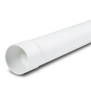 UPVC Plastic Pipe 6 inch Size 4.62 mm Thickness 100 psi Pressure White