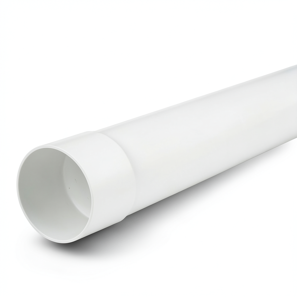 مواسير بلاستيك UPVC ضغط 125 psi مقاس 1/4 1 إنش سمك 2.03 مم لون أبيض