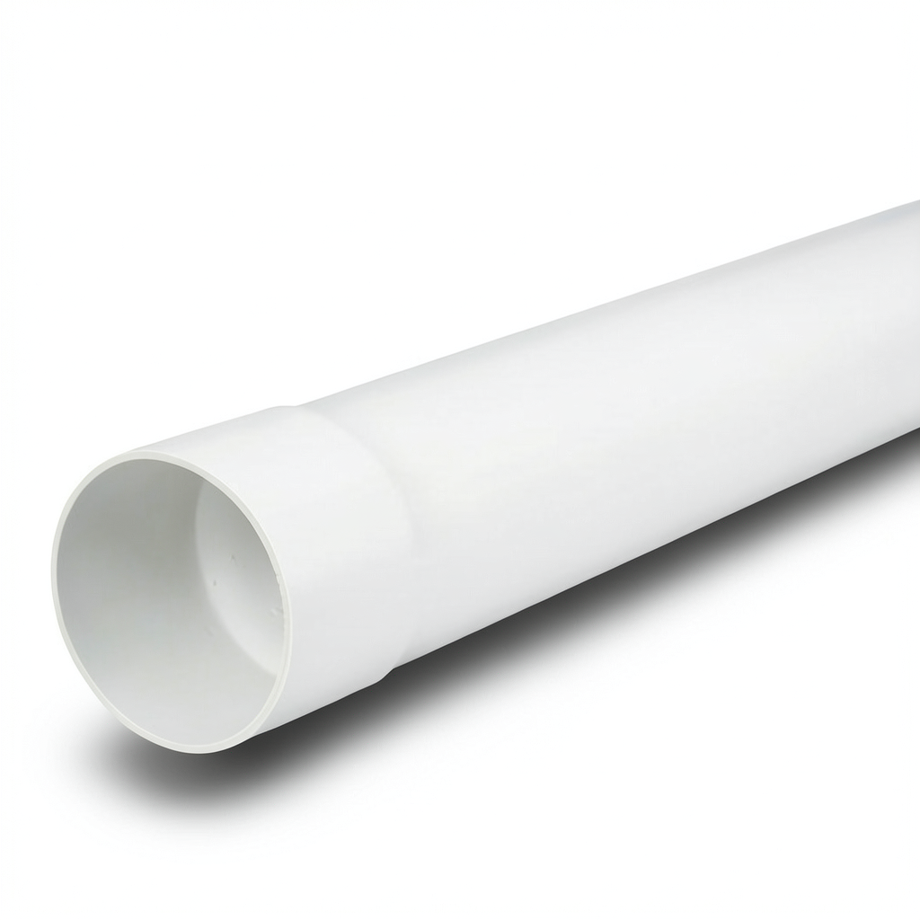 UPVC Pipe Nominal Pressure 125 psi Size 1 1/2 inch Thickness 2.03 mm White Color