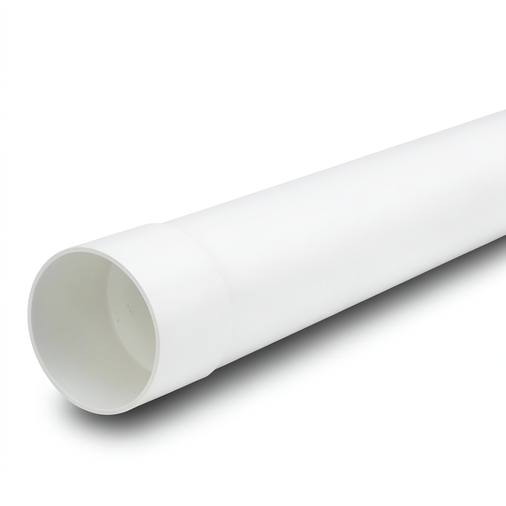 أنابيب بلاستيك UPVC ضغط اسمي 125 psi مقاس 2 إنش سماكة 2.36 مم لون أبيض