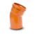 UPVC Elbow 45° Size 400 mm Orange | Arabian Plastic Manufacturing CO.(APLACO) - Image 1