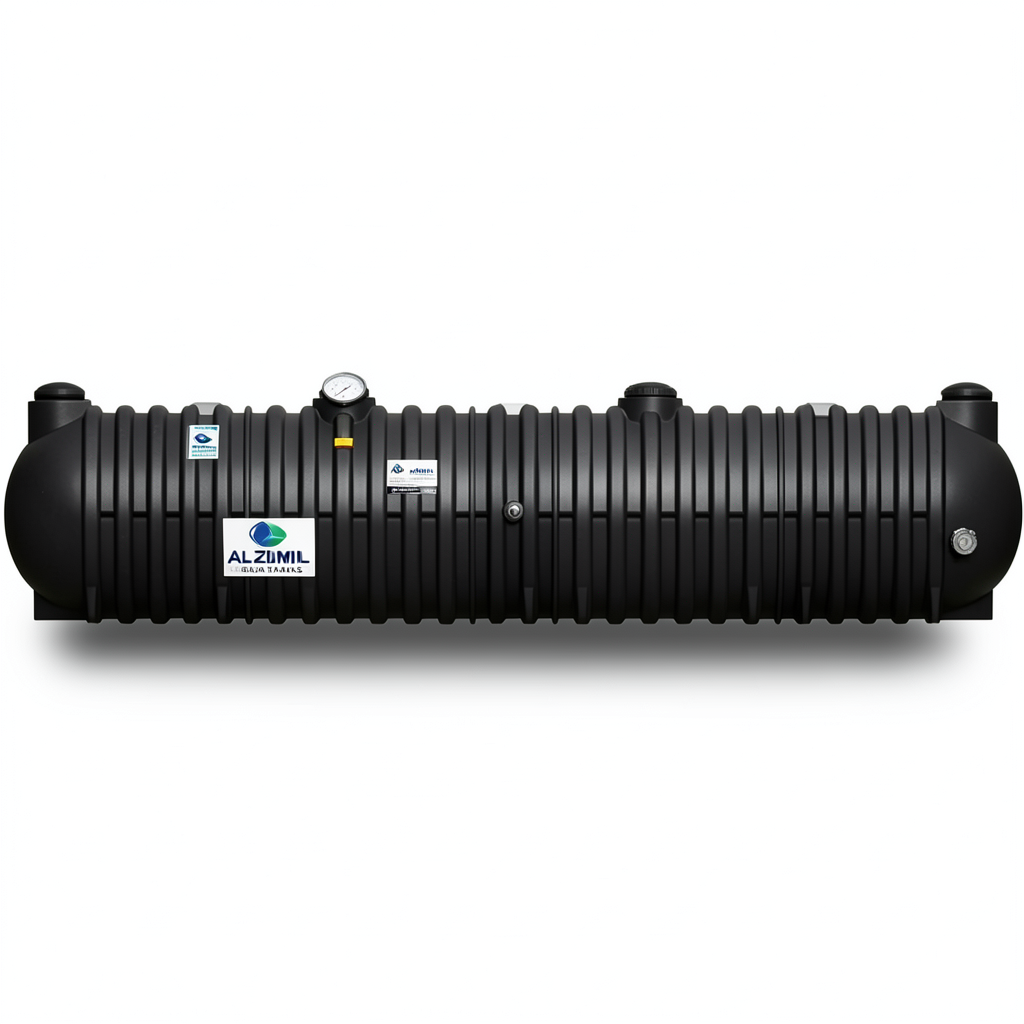 Water Tank Polyethylene 45000 Liter Underground, Black | Al Zamil Tanks