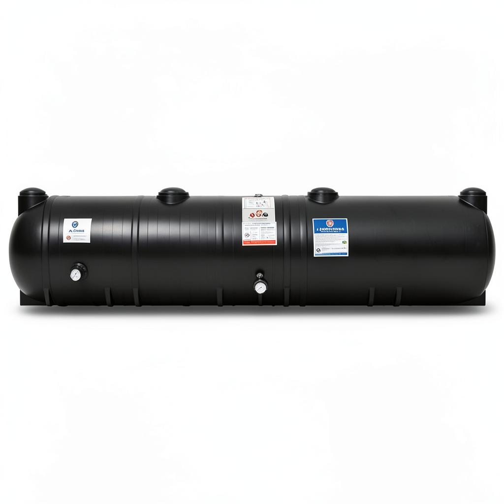 Water Tank Polyethylene Underground 55000 Liter Capacity, Black | Al Zamil Tanks