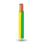 كابل نحاس THHN/THWN معزول PVC 105° قطر 15.1 مم 600 فولت 500 قدم أصفر مع أخضر | شركة الفنار Alfanar