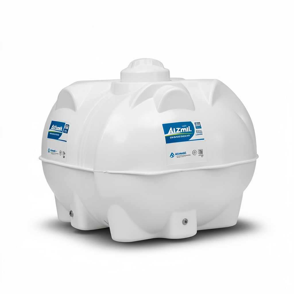 Water Tank Al Zamil Horizontal Polyethylene 300 Liter Capacity, Length 85 cm | Al Zamil Tanks