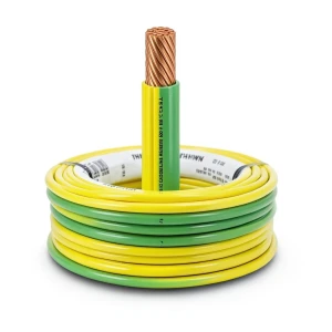 THHN/THWN Copper Cable PVC 105°C Insulation Diameter 16.1 MM 600 Volt 500 Feet Yellow with Green | Al Fanar