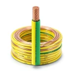 كابل نحاس THHN/THWN معزول PVC 105° موديل PVC 105 قطر 2.5 مم 600 فولت طول 500 قدم أصفر مع الأخضر | شركة الفنار