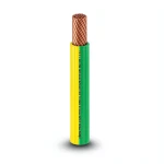 كابل نحاس THHN/THWN معزول بماده PVC 105°C قطر 2.9 مم 600 فولت طول 500 قدم أصفر مع الأخضر | شركة الفنار