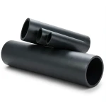 أنابيب HDPE ضغط اسمي 20 بار PE 100 قطر خارجي 225 مم SDR 9 سمك 25.2 مم لون أسود