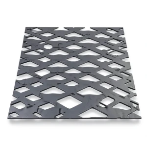 سلك شبك ممدد (بقلاوه) حديد اسود نموذج معماري سمك 1.4 مم مقاس 1.22×3 م
