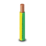 كابل نحاس THHN/THWN معزول PVC 105° قطر 4.2 مم 600 فولت 500 قدم أصفر مع أخضر | شركة الفنار