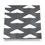 سلك شبك معدني (بقلاوه) حديد اسود تصميم معماري سماكة 1.4 مم مقاس 1.22×4 م
