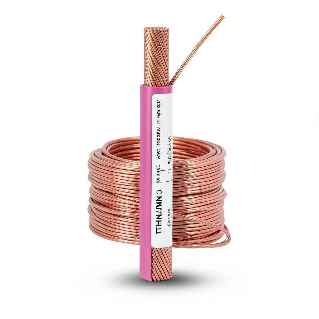 THHN/THWN Copper Cable 16.1 mm Diameter PVC 105°C Insulation Pink 600 Volt 500 Feet | Al Fanar