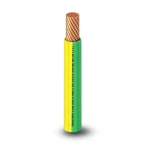 THHN/THWN Copper Cable PVC 105°C Insulation Diameter 3.9 MM 600 Volt 500 Feet Yellow with Green | Al Fanar