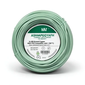 سلك نحاس مجدول 16 AWG، عزل PVC +105°C، 600 فولت، أخضر | شركة كابلات الشرقية للصناعة