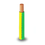 THHN/THWN Copper Cable PVC 105°C Insulation Model PVC 105 Diameter 2.5 MM 600 Volt 500 Feet Yellow with Green | Al Fanar