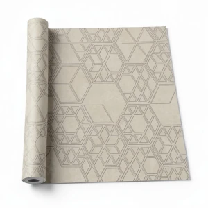 Spanish Wallpaper Geometric Design Beige, Size 10mx0.53m, Model 1103-3