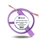 سلك كهرباء 16 AWG نحاس مجدول عزل PVC +105°C بنفسجي، 600 فولت | شركة كابلات الشرقية للصناعة