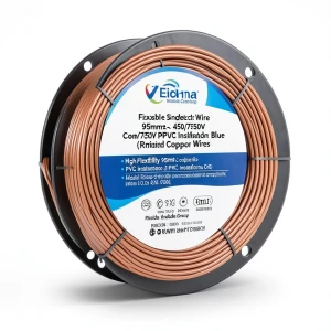 Flexible Single Electric Wire 95mm2 450/750V Copper Conductor PVC Insulated Blue | Riyadh Cables Group