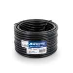 سلك امريكي 3 AWG نحاس مجدول معزول PVC 105°C أسود، 600 فولت، 500 قدم | شركة كابلات الشرقية للصناعة