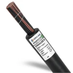 سلك كهربائي نحاس مجدول 1 AWG عزل PVC 105°C أسود 600 فولت 500 قدم | شركة كابلات الشرقية للصناعة