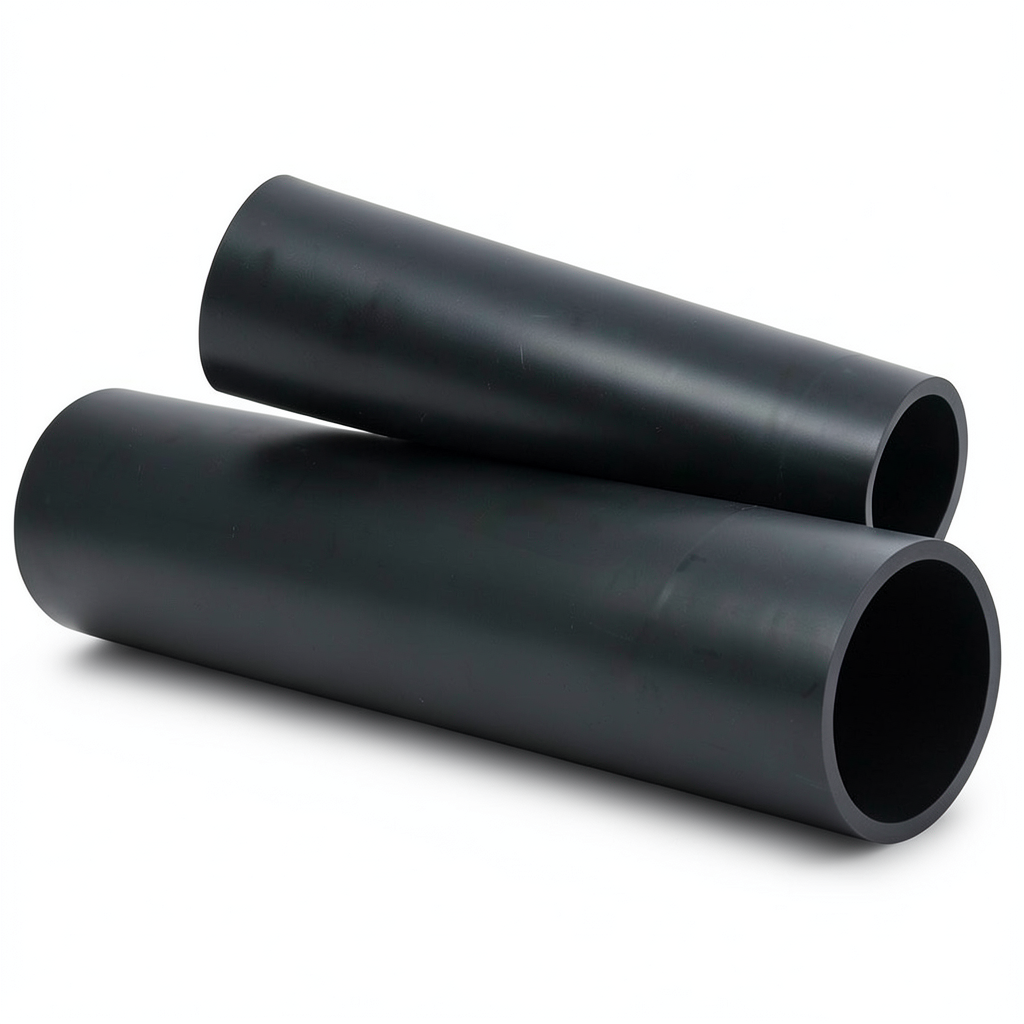 HDPE Pipe Nominal Pressure 20 Bar PE 100 Size OD 225 mm SDR 9 Thickness 25.2 mm Black