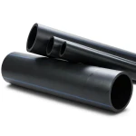 انابيب HDPE ضغط اسمي 20 بار PE 100، قطر خارجي 315 مم SDR 9، لون اسود