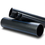 انابيب بلاستيك HDPE ضغط اسمي 20 بار PE 100 قطر 400 مم SDR 9 اسود