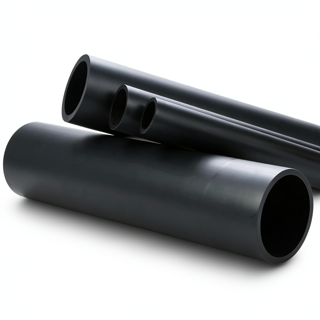 أنابيب HDPE ضغط اسمي 20 بار PE 100 قطر خارجي 450 مم SDR 9 أسود