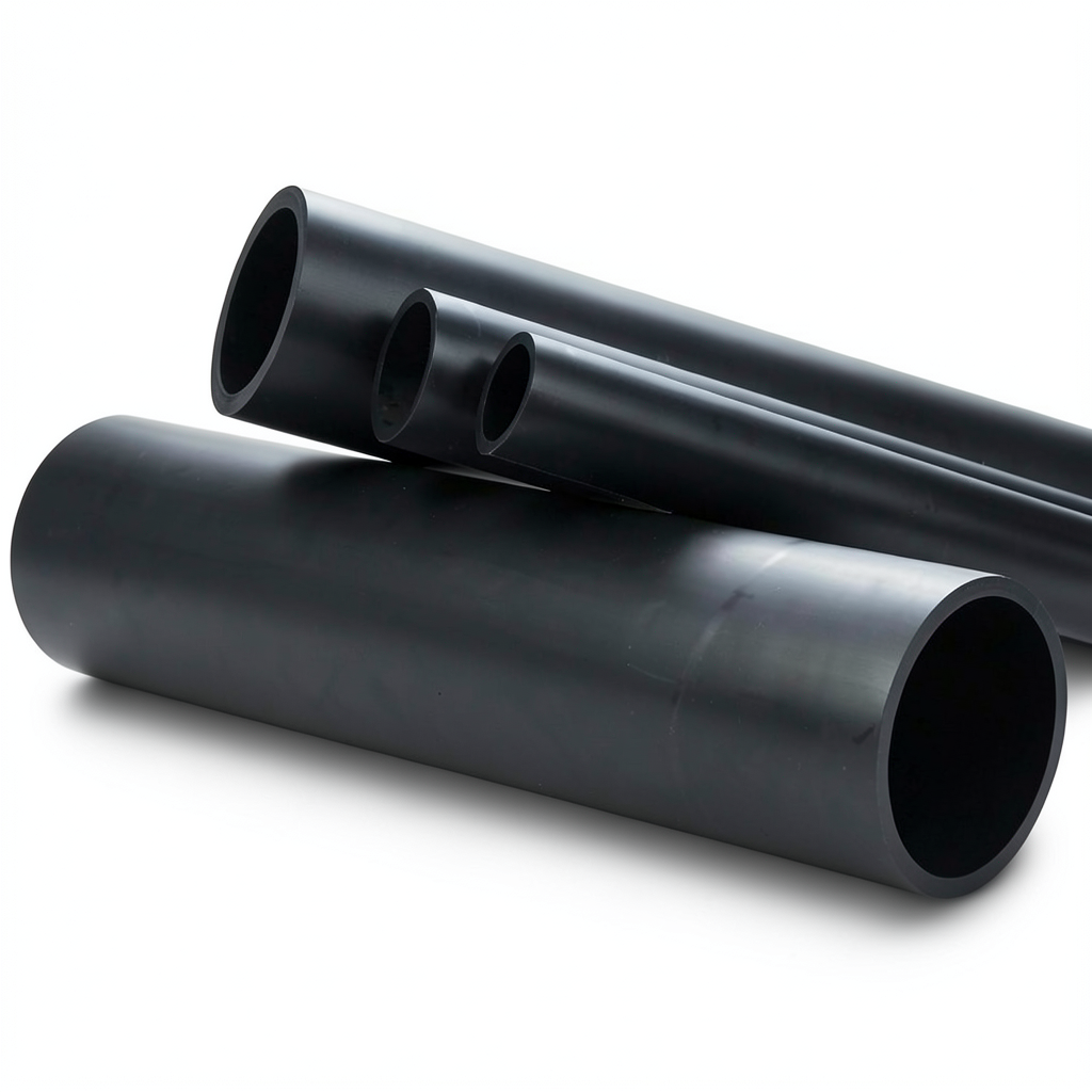 HDPE Pipe Nominal Pressure 20 Bar PE 100 Size 500 mm OD Thickness 55.8 mm SDR 9 Black