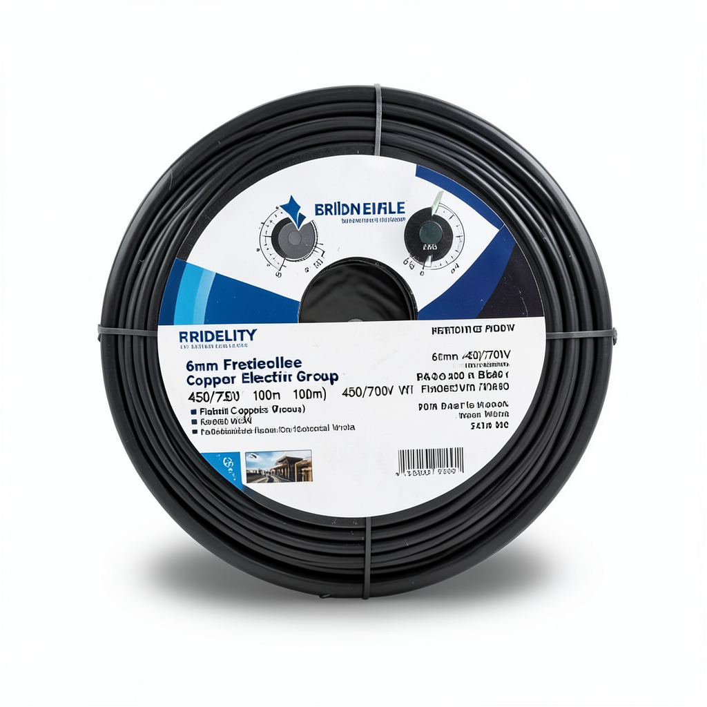 6mm Flexible Copper Electric Wire 450/750V 100m Black | Riyadh Cables Group