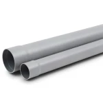 مواسير بلاستيك UPVC مقاس 3 إنش سمك 2.67 مم ضغط 100 psi لون رمادي