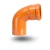 كوع UPVC زاوية 87.5° مقاس 200 مم اللون برتقالي | Aplaco الشركة العربية لصناعة البلاستيك (ابلكو) - Image 1