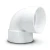 UPVC Elbow 90° 1½ inch White Color - Image 1
