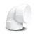 UPVC Elbow 90° 2 inch White, Schedule 40 - Image 1