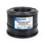 سلك امريكي 3 AWG نحاس مجدول معزول PVC 105°C أسود، 600 فولت، 500 قدم | شركة كابلات الشرقية للصناعة
