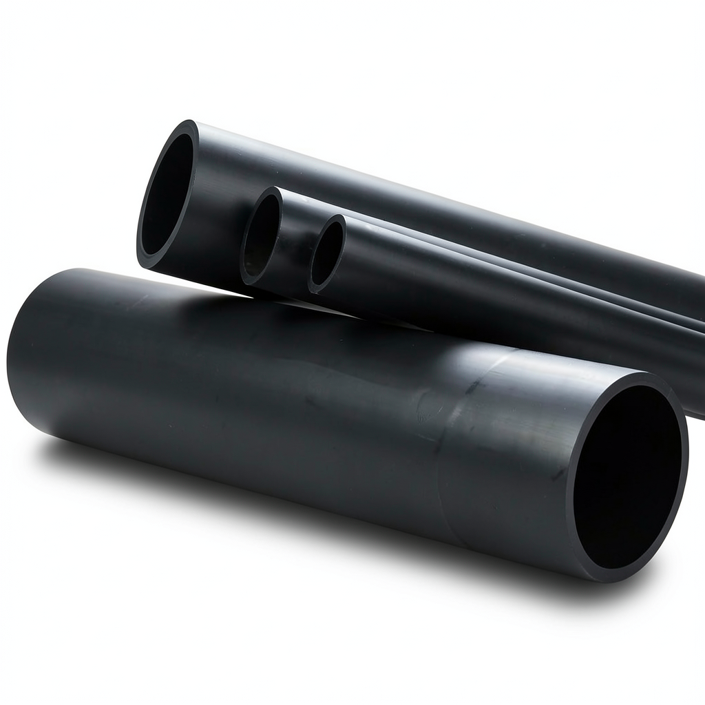 انابيب HDPE ضغط اسمي 20 بار PE 100 قطر خارجي 560 mm SDR 9 لون اسود