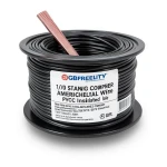 1/0 AWG Stranded Copper American Electrical Wire PVC Insulated 105°C Black 600V 500ft | Asharqiyah Cables Company for Industry
