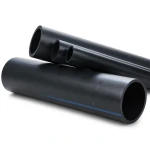 مواسير بلاستيك HDPE ضغط 10 بار [PE 100] قطر خارجي 250 مم سماكة 14.8 مم لون أسود