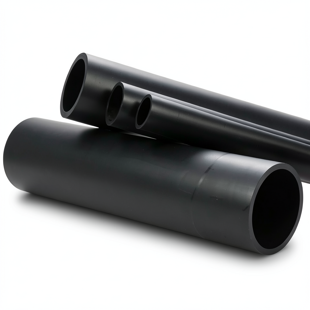 High Density Polyethylene Pipe Nominal Pressure 10 Bar PE 100 OD 315 mm Black
