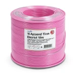 سلك كهرباء نحاس مجدول 16 AWG مطلي بالقصدير، معزول PVC 105°C، زهرى، 600 فولت، 2500 قدم | شركة كابلات الشرقية للصناعة
